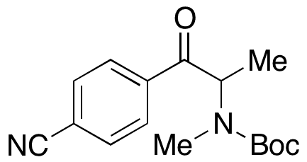 (1-(4-Cyanophenyl)-1-oxopropan-2-yl)(methyl)carbamic Acid tert-Butyl Ester - Chemical structure and product image