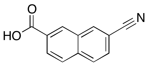 7-Cyanonaphthalene-2-carboxylic Acid - Chemical structure and product image