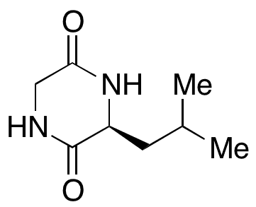 Cyclo(Leu-Gly) - Chemical structure and product image