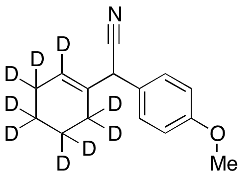 2-(Cyclohex-1-en-1-yl-d9)-2-(4-methoxyphenyl)acetonitrile - Chemical structure and product image