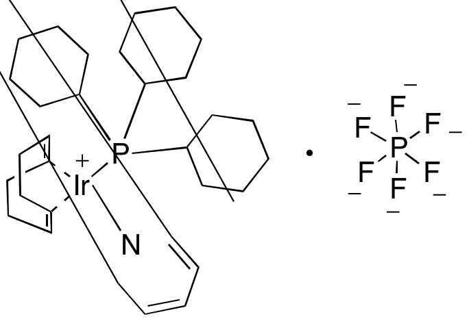 1,5-Cyclooctadiene(pyridine)(tricyclohexylphosphine)iridium(I) Hexafluorophosphate - Chemical structure and product image