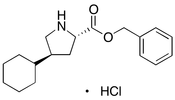 (4S)-4-Cyclohexyl-L-proline Phenylmethyl Ester Hydrochloride - Chemical structure and product image