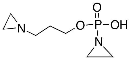 3-(Aziridin-1-yl)propyl Hydrogen Aziridin-1-ylphosphonate - Chemical structure and product image