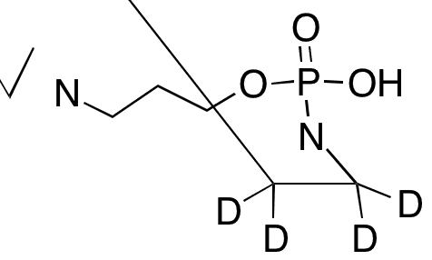 3-(Aziridin-1-yl)propyl Hydrogen Aziridin-1-ylphosphonate-d4 - Chemical structure and product image