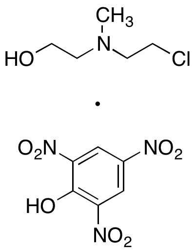 N-(2-Chloroethyl)-N-(2-hydroxyethyl) Methylamine Picrate - Chemical structure and product image