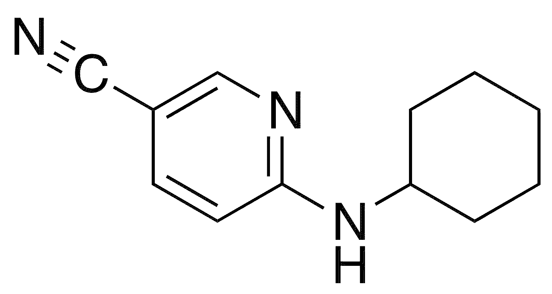 6-(Cyclohexylamino)pyridine-3-carbonitrile - Chemical structure and product image