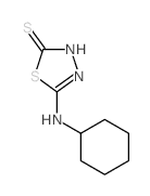 5-Cyclohexylamino-[1,3,4]thiadiazole-2-thiol - Chemical structure and product image