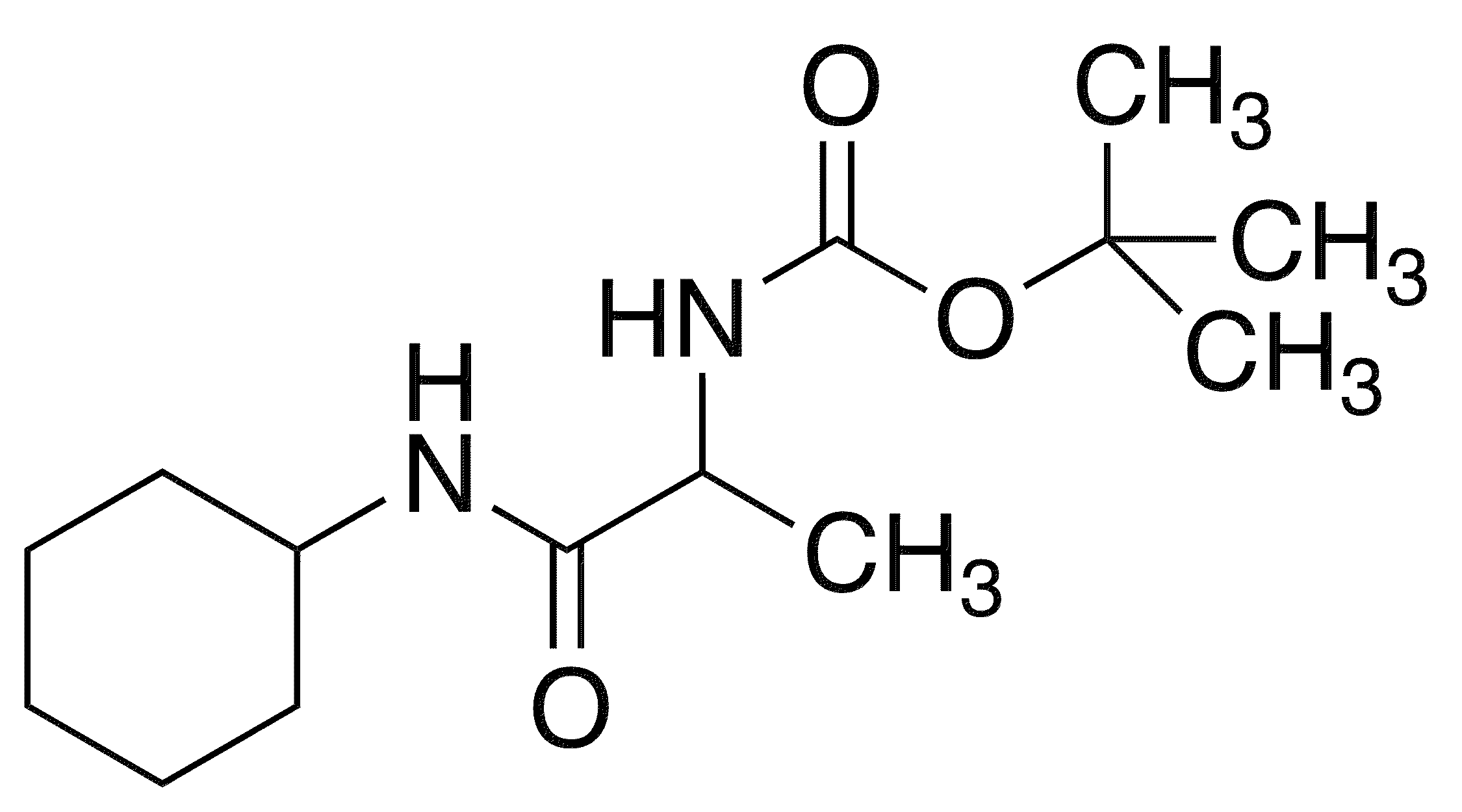 N-Cyclohexyl 2-(Boc-amino)propanamide - Chemical structure and product image
