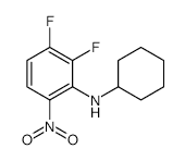 N-Cyclohexyl-2,3-difluoro-6-nitroaniline - Chemical structure and product image