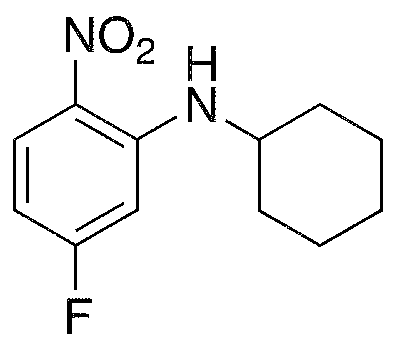 N-Cyclohexyl-5-fluoro-2-nitroaniline - Chemical structure and product image