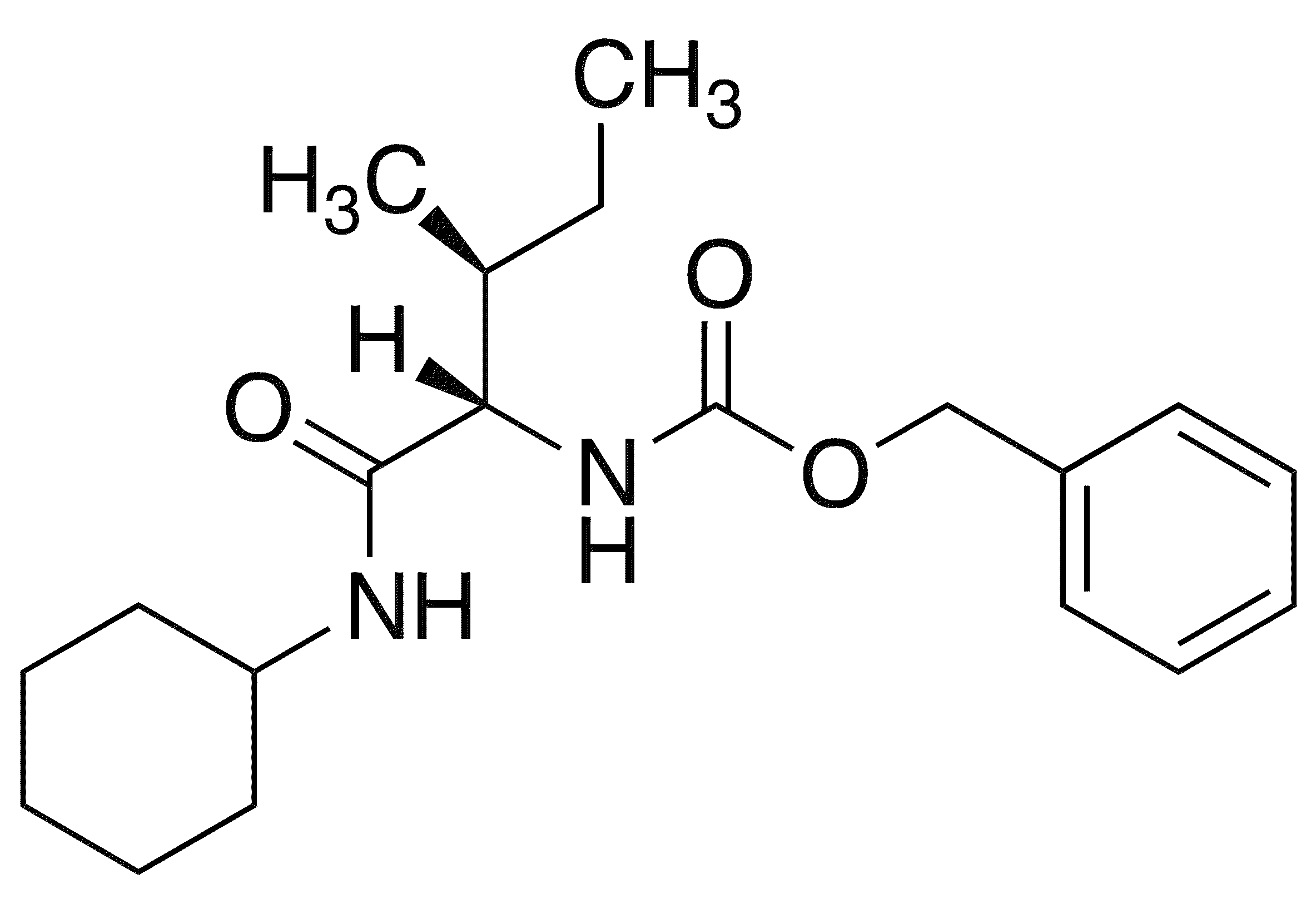N-Cyclohexyl L-Z-Isoleucinamide - Chemical structure and product image
