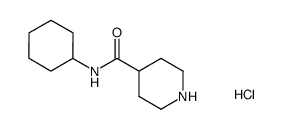 N-Cyclohexylpiperidine-4-carboxamide Hydrochloride - Chemical structure and product image