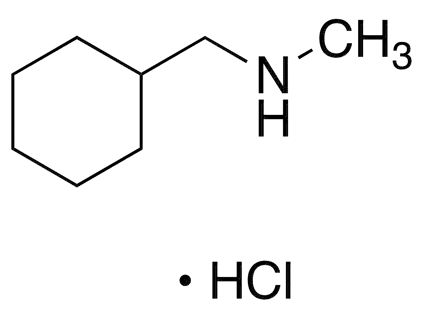 N-(Cyclohexylmethyl)-N-methylamine Hydrochloride - Chemical structure and product image