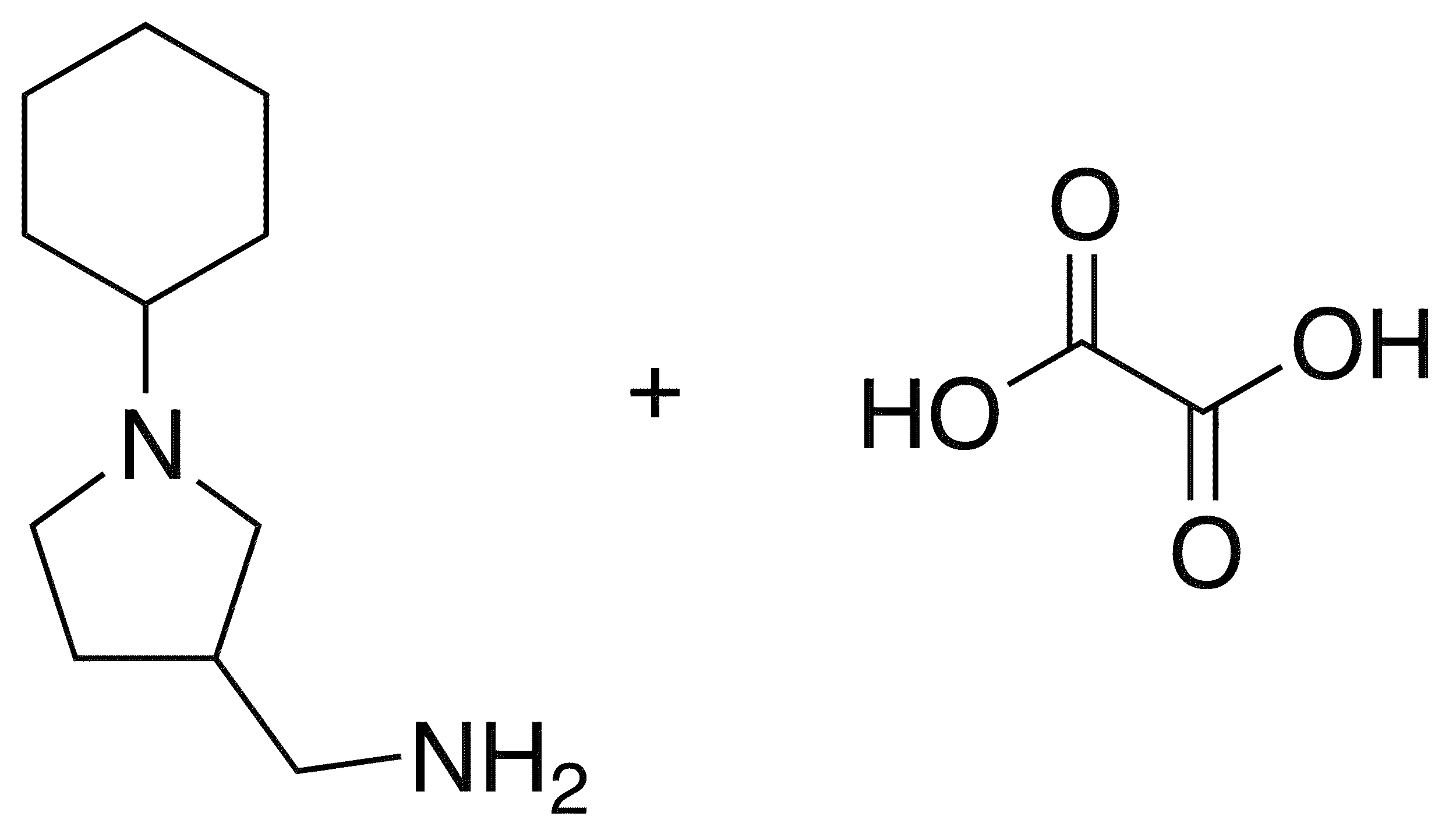 1-(1-Cyclohexylpyrrolidin-3-yl)methanamine Oxalate - Chemical structure and product image