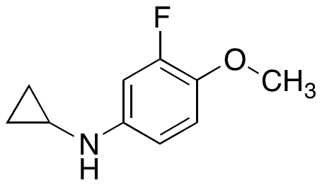 N-Cyclopropyl-3-fluoro-4-methoxy-benzenamine - Chemical structure and product image