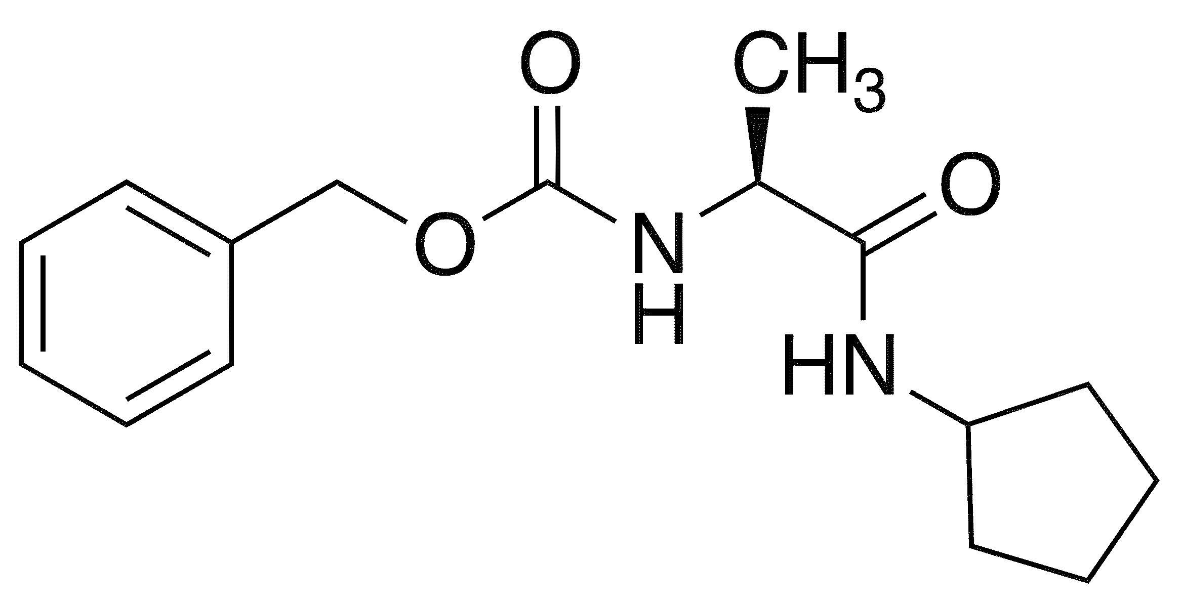 N-Cyclopentyl L-Z-Alaninamide - Chemical structure and product image