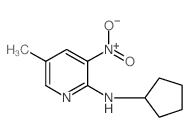 2-Cyclopentylamino-5-methyl-3-nitropyridine - Chemical structure and product image