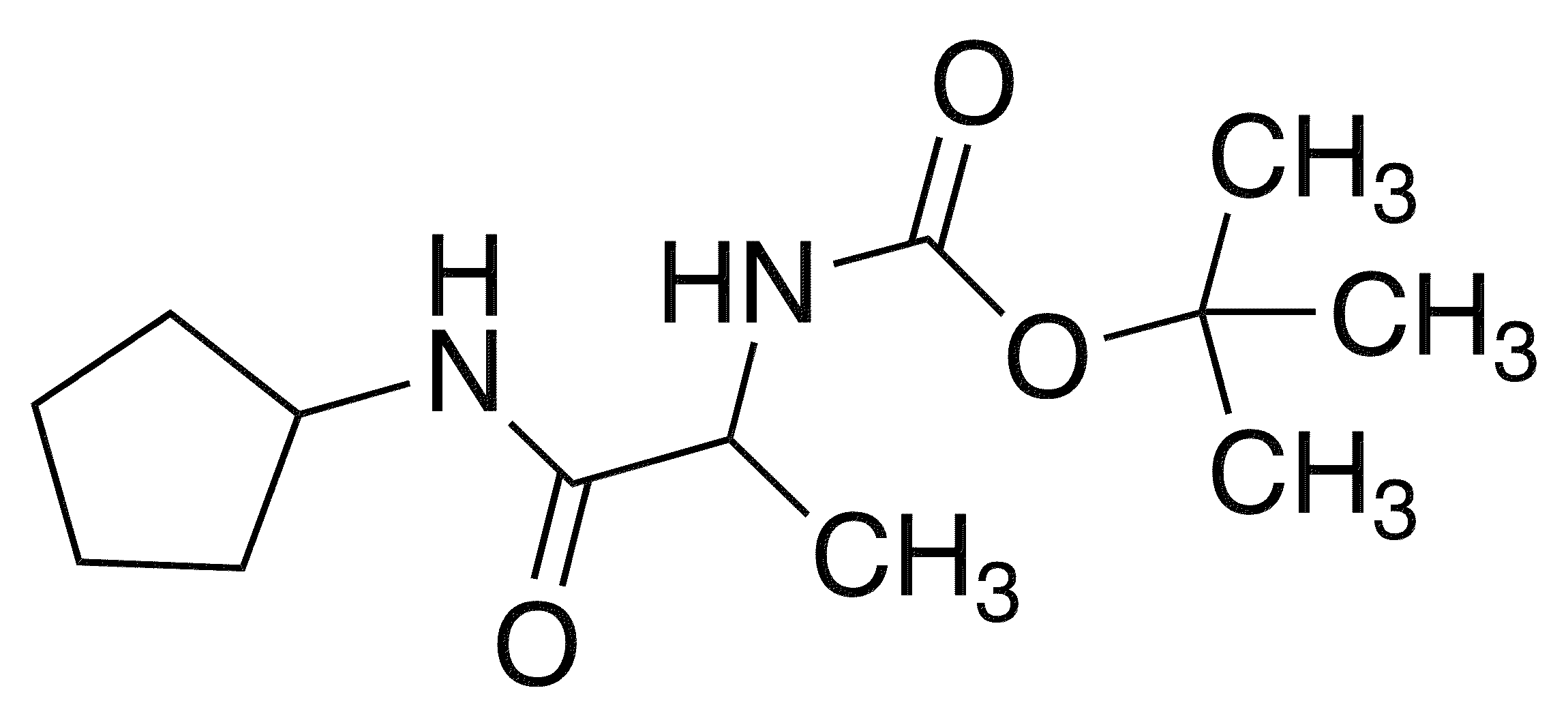 N-Cyclopentyl 2-(Boc-amino)propanamide - Chemical structure and product image