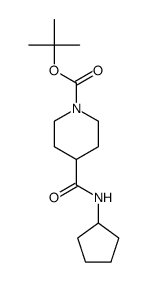 N-Cyclopentyl 1-Boc-piperidine-4-carboxamide - Chemical structure and product image