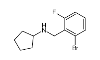 N-Cyclopentyl 2-bromo-6-fluorobenzylamine - Chemical structure and product image