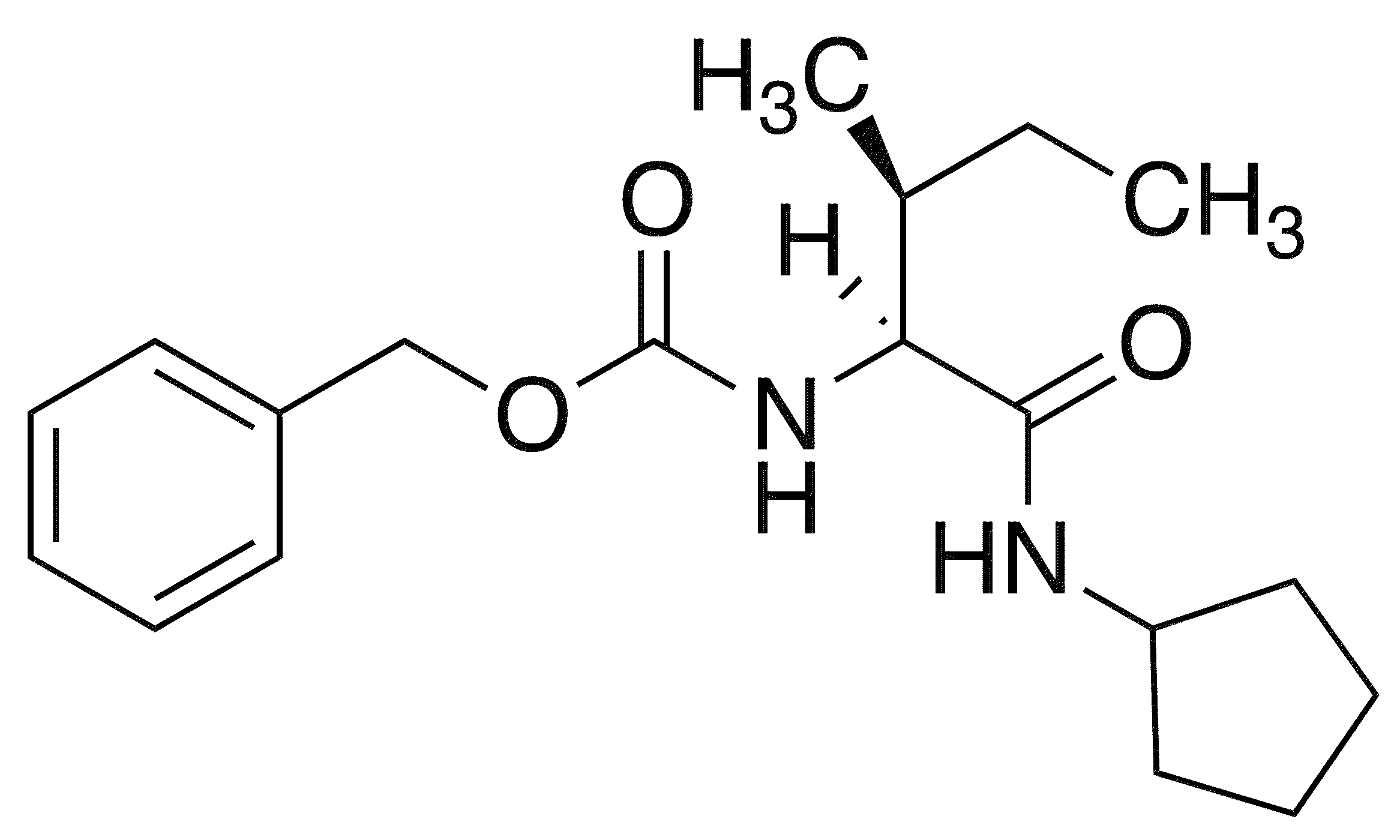 N-Cyclopentyl L-Z-Isoleucinamide - Chemical structure and product image