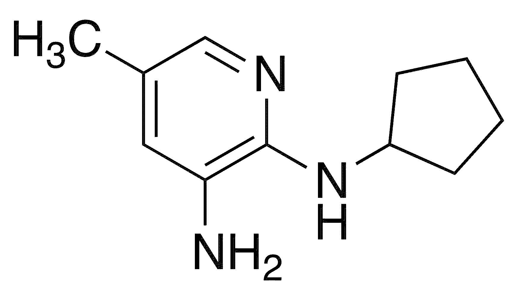 2-N-Cyclopentyl-5-methylpyridine-2,3-diamine - Chemical structure and product image