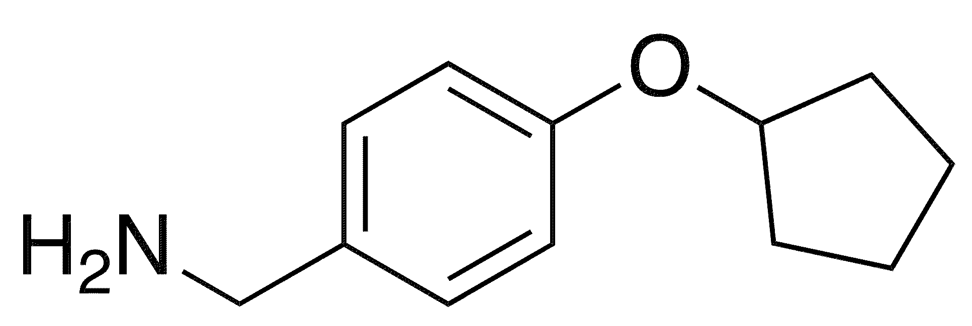 4-(Cyclopentyloxy)benzylamine - Chemical structure and product image