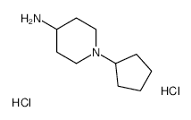 1-Cyclopentylpiperidin-4-amine Dihydrochloride - Chemical structure and product image