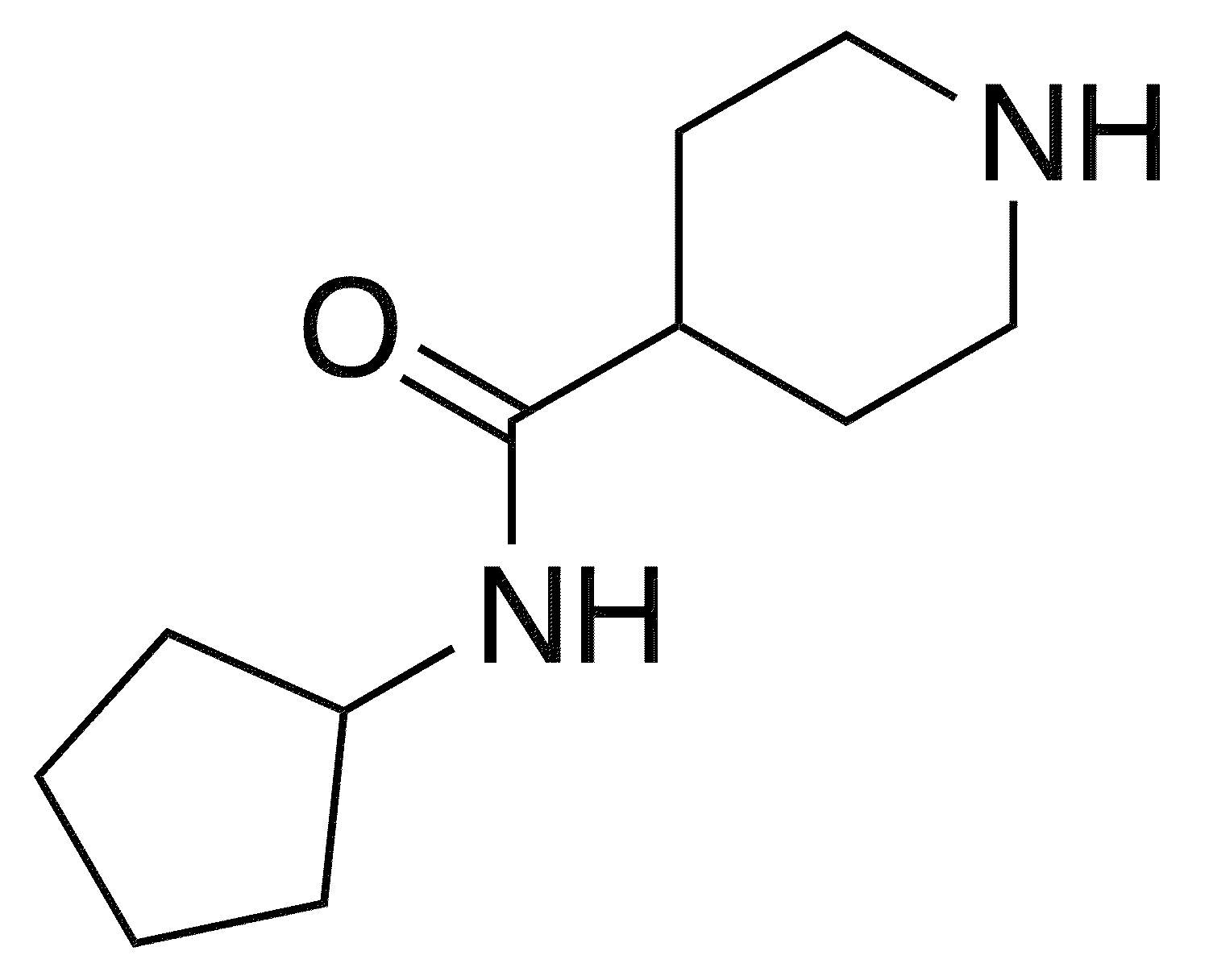 N-Cyclopentylpiperidine-4-carboxamide - Chemical structure and product image