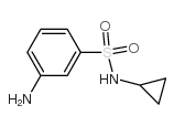 N-Cyclopropyl 3-Aminobenzenesulfonamide - Chemical structure and product image