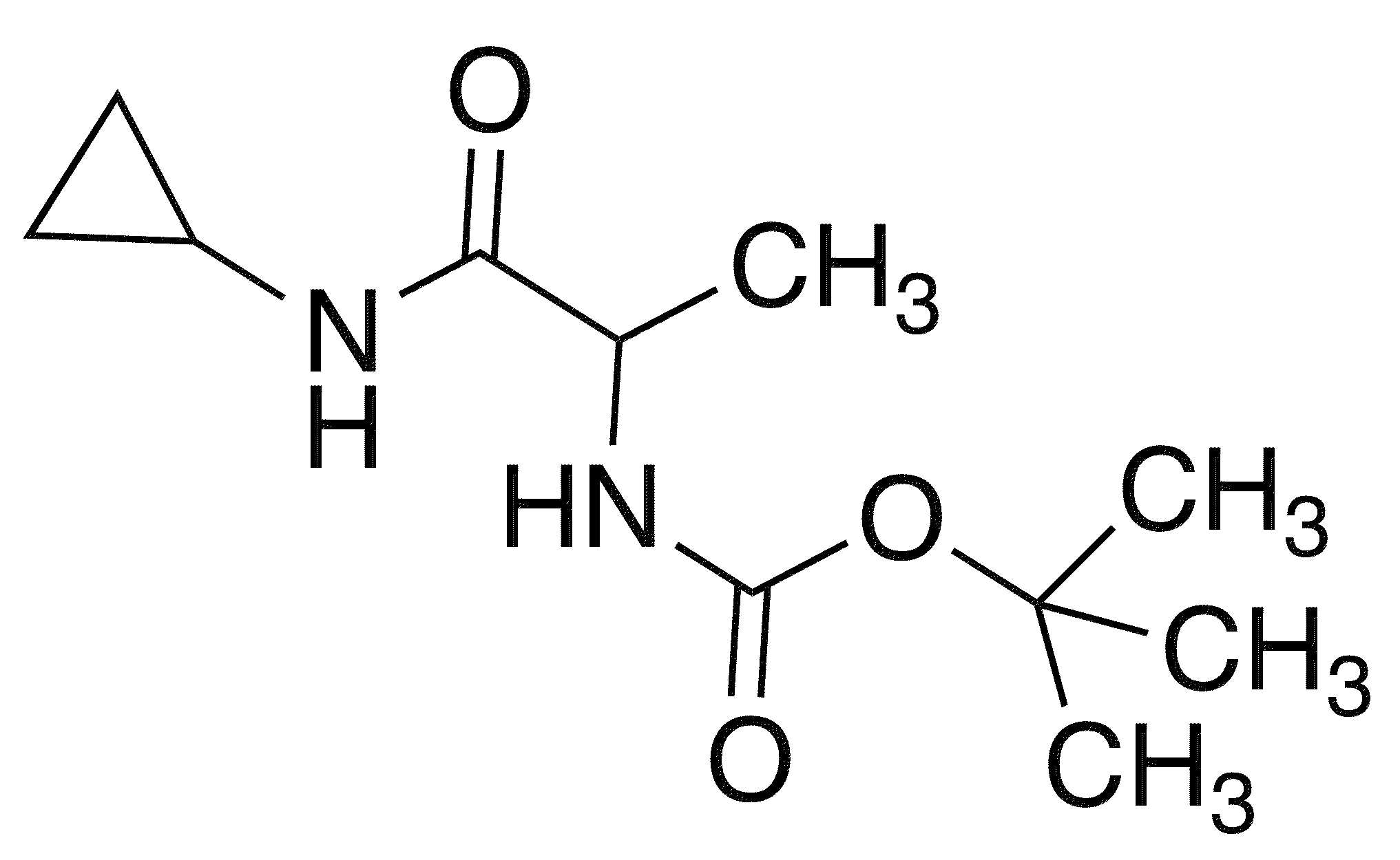 N-Cyclopropyl 2-(Boc-amino)propanamide - Chemical structure and product image