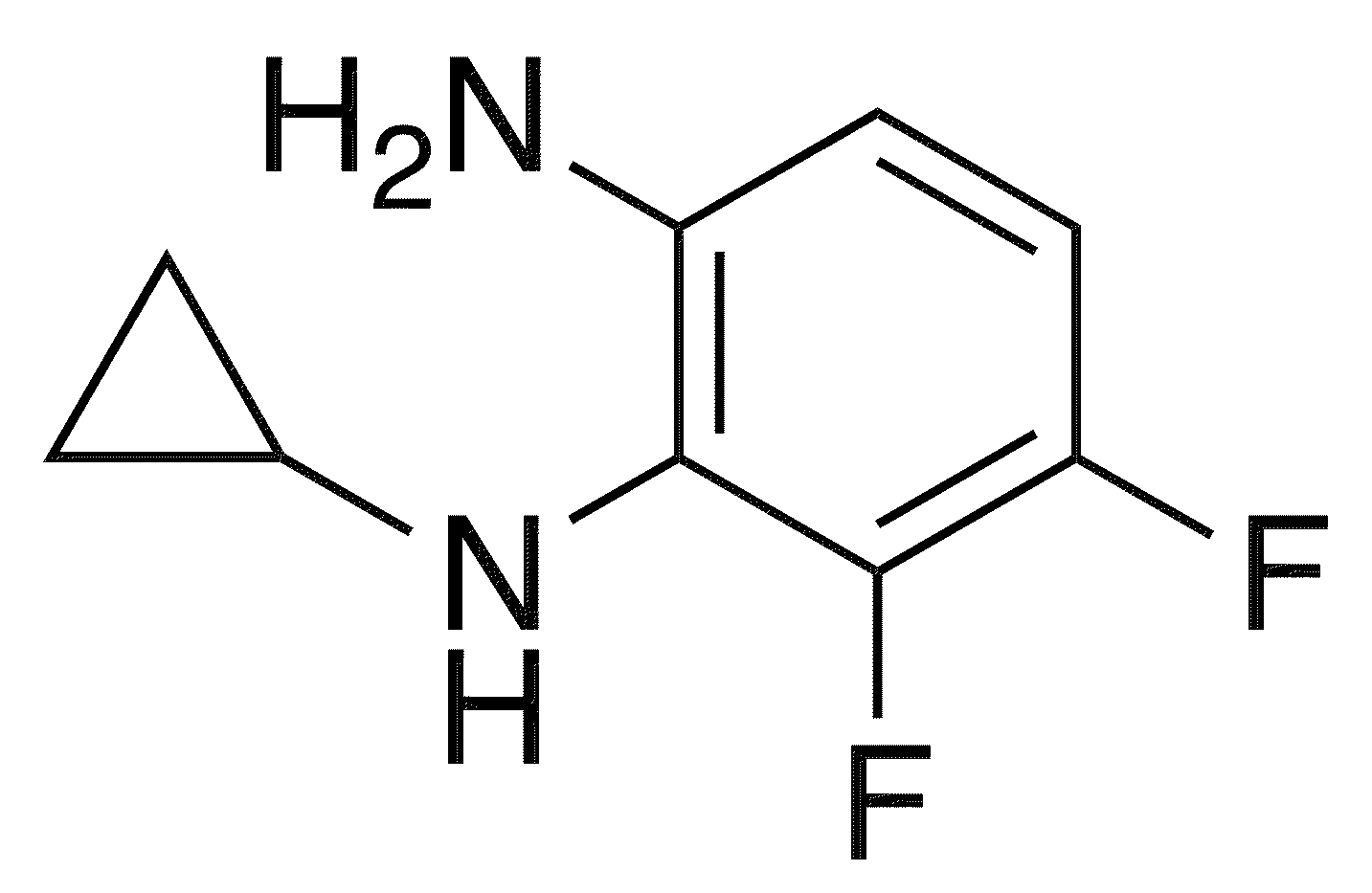 1-N-Cyclopropyl-5,6-difluorobenzene-1,2-diamine - Chemical structure and product image