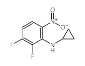 N-Cyclopropyl-2,3-difluoro-6-nitroaniline - Chemical structure and product image