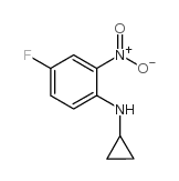 N-Cyclopropyl-4-fluoro-2-nitroaniline - Chemical structure and product image