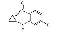 N-Cyclopropyl-5-fluoro-2-nitroaniline - Chemical structure and product image