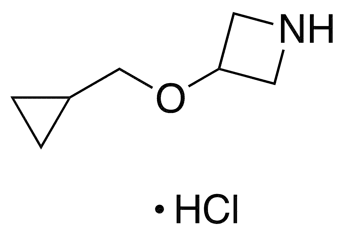 3-(Cyclopropylmethoxy)azetidine Hydrochloride - Chemical structure and product image