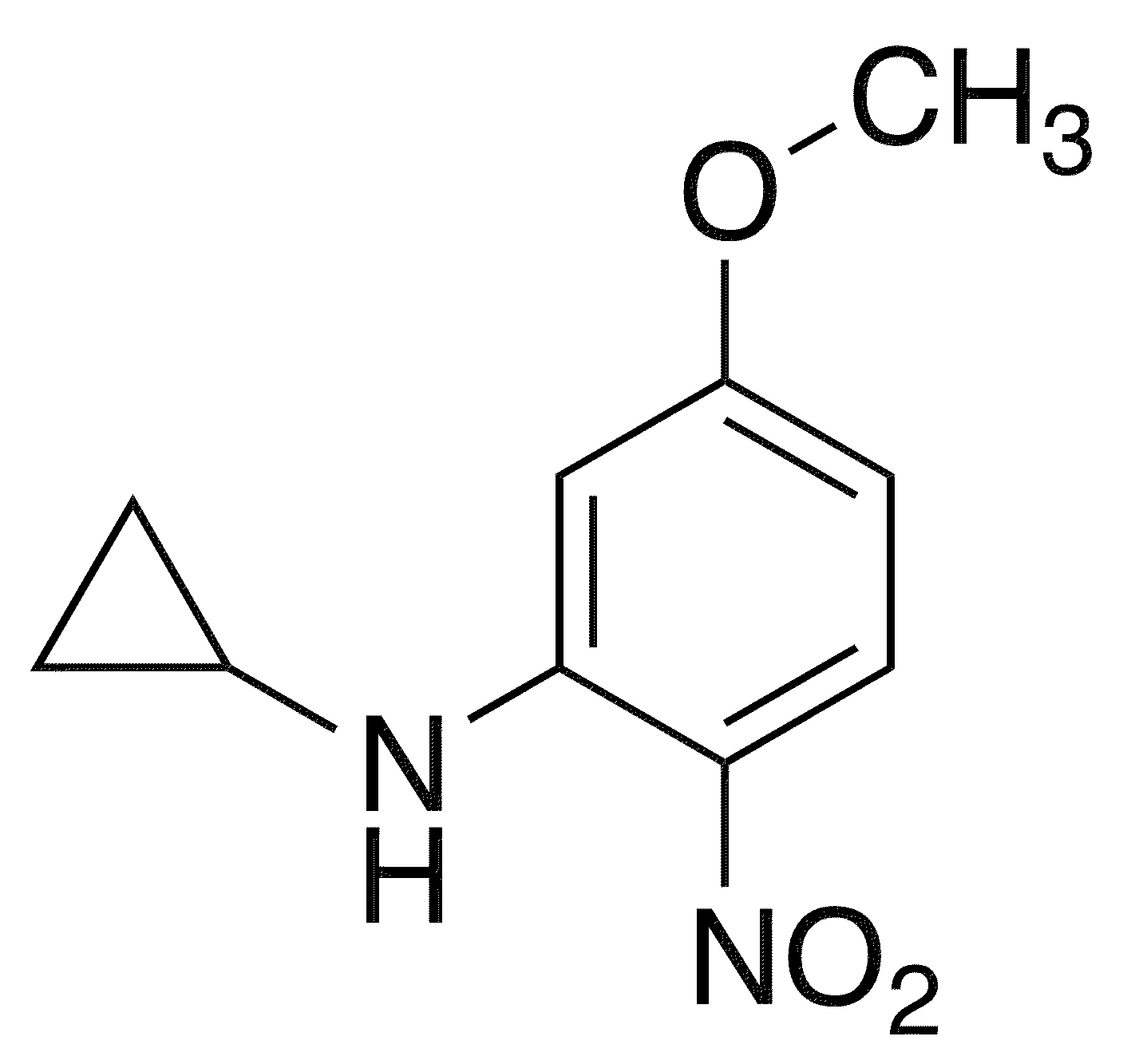 N-Cyclopropyl-5-methoxy-2-nitroaniline - Chemical structure and product image