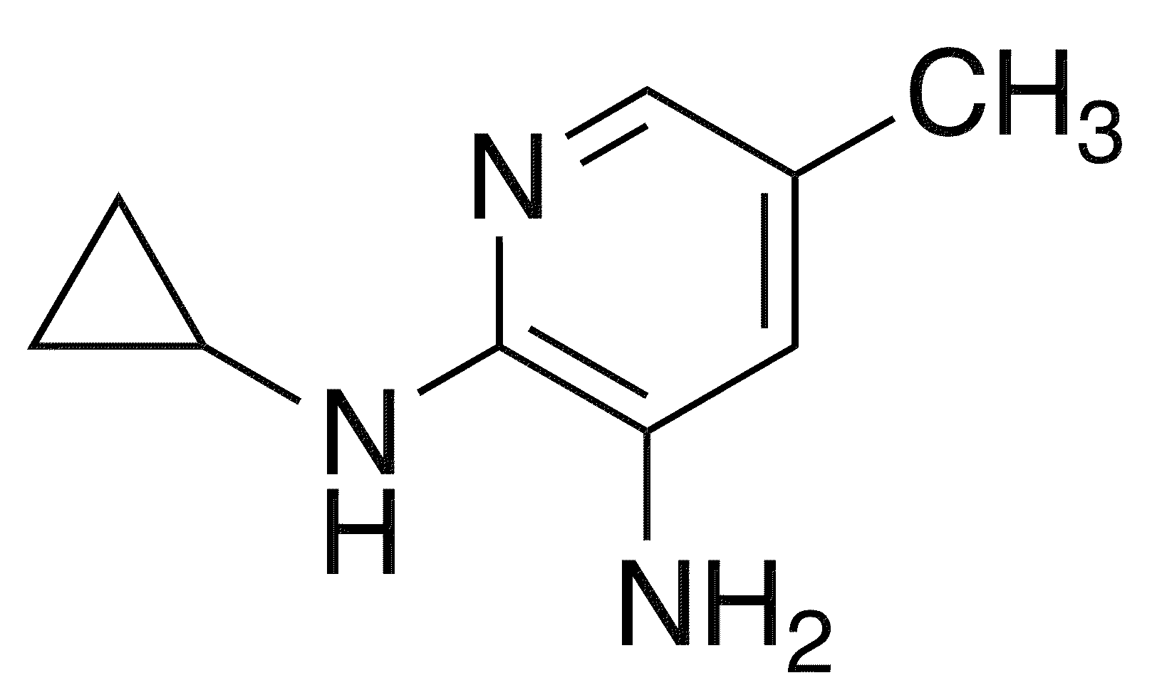 2-N-Cyclopropyl-5-methylpyridine-2,3-diamine - Chemical structure and product image