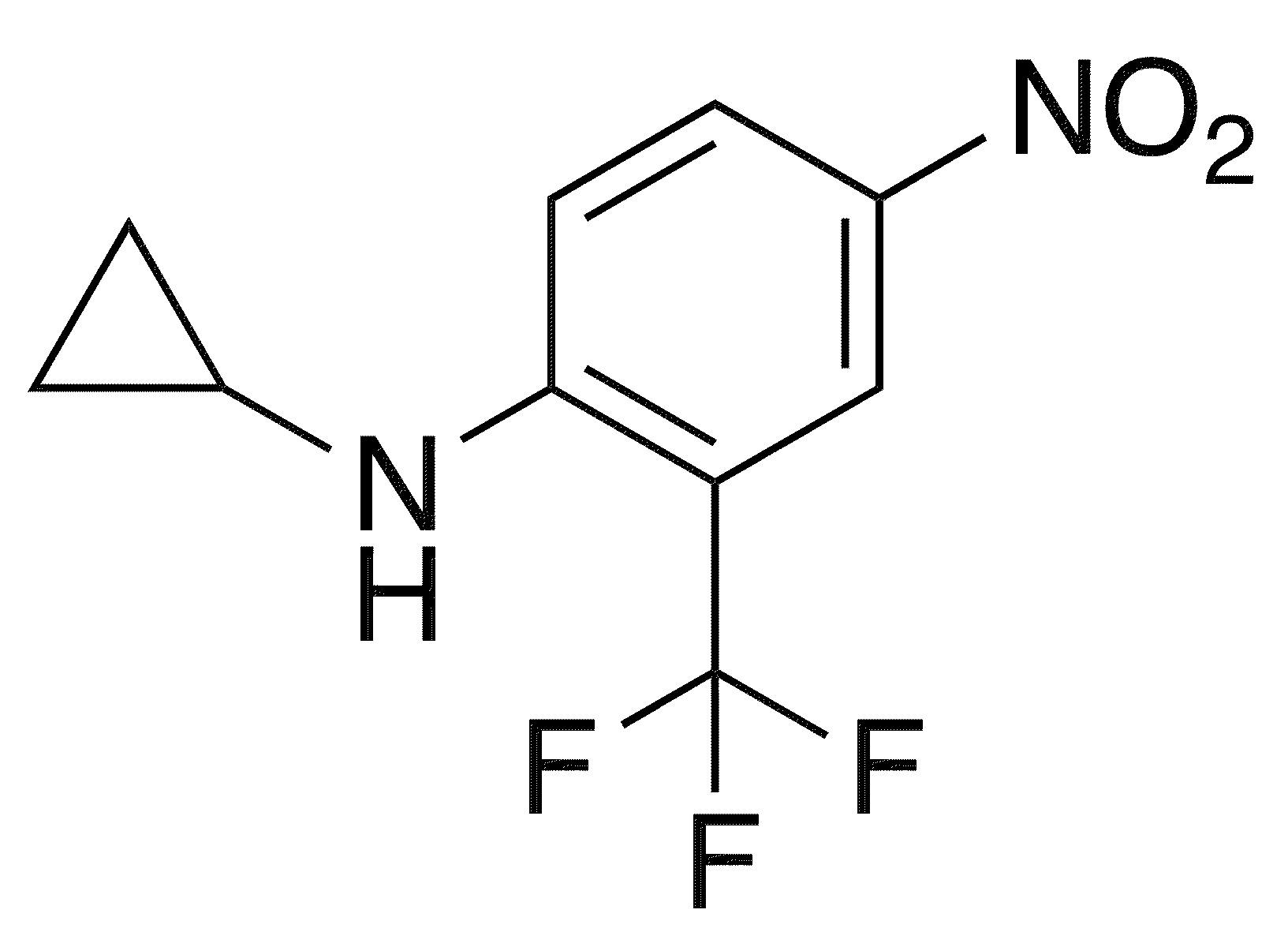 N-Cyclopropyl-4-nitro-2-(trifluoromethyl)aniline - Chemical structure and product image