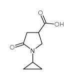 1-Cyclopropyl-5-oxopyrrolidine-3-carboxylic Acid - Chemical structure and product image