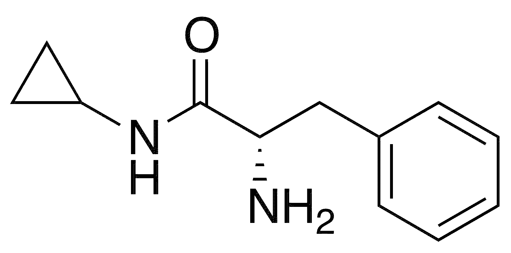 N-Cyclopropyl L-phenylalaninamide - Chemical structure and product image