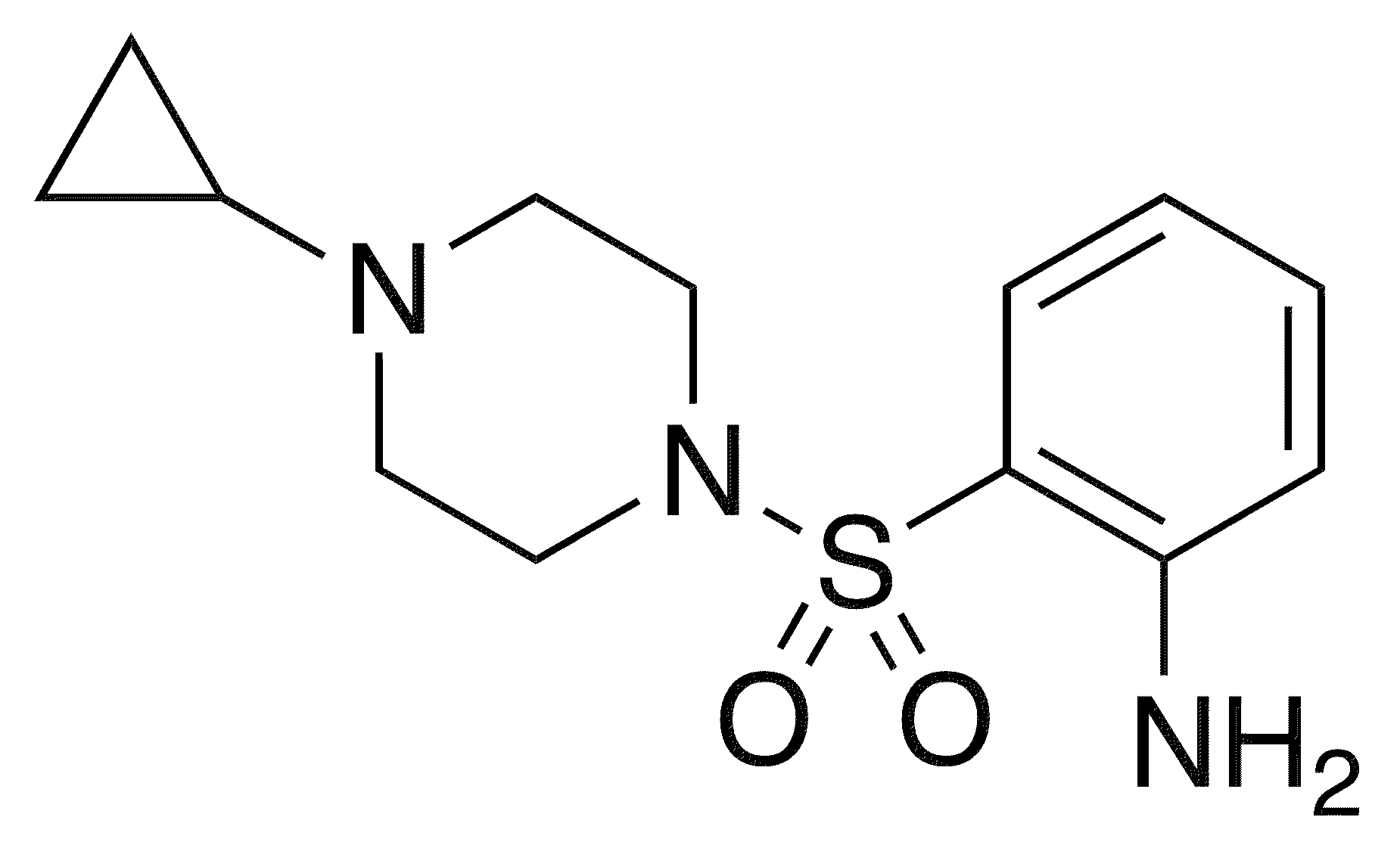 2-(4-Cyclopropylpiperazine-1-sulfonyl)aniline - Chemical structure and product image