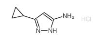 3-Cyclopropyl-1H-pyrazol-5-amine Hydrochloride - Chemical structure and product image