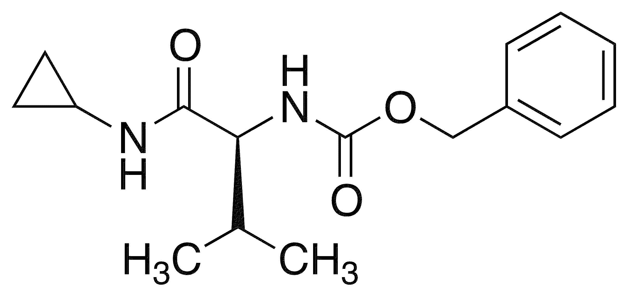 N-Cyclopropyl L-Z-Valinamide - Chemical structure and product image