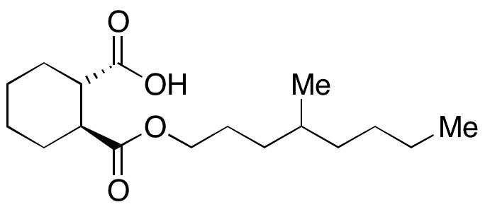 rac-trans-1,2-Cyclohexanedicarboxylic Acid Mono 4-Methyloctyl Ester - Chemical structure and product image