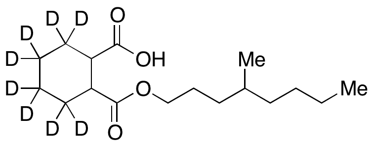 1,2-Cyclohexanedicarboxylic Acid Mono 4-Methyloctyl Ester-d8 - Chemical structure and product image