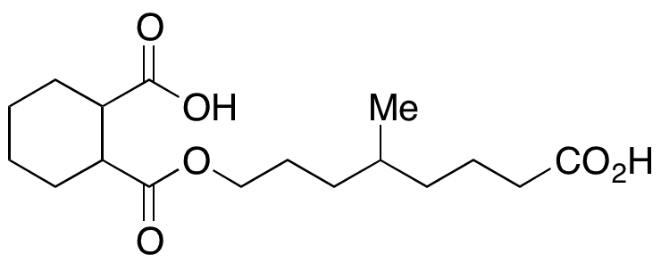 1,2-Cyclohexanedicarboxylic Acid Mono 4-Methyl-7-carboxy-heptyl Ester - Chemical structure and product image