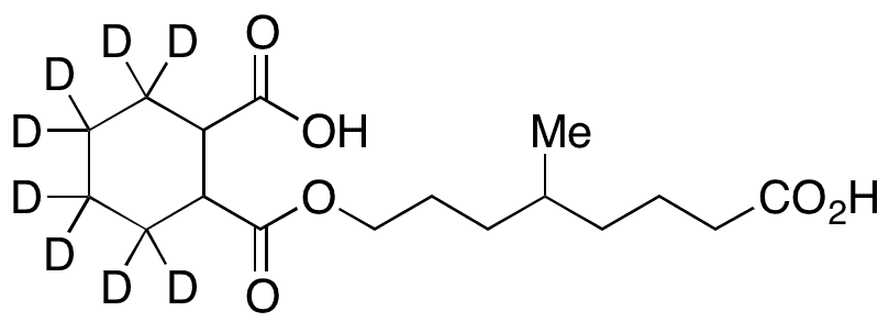 1,2-Cyclohexanedicarboxylic Acid Mono 4-Methyl-7-carboxy-heptyl Ester-d8 - Chemical structure and product image