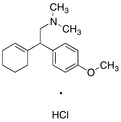 beta-1-Cyclohexen-1-yl-4-methoxy-N,N-dimethyl-benzeneethanamine Hydrochloride - Chemical structure and product image