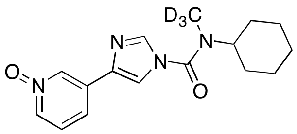 N-Cyclohexyl-N-methyl-4-(1-oxido-3-pyridinyl)-1H-imidazole-1-carboxamide-d3 - Chemical structure and product image